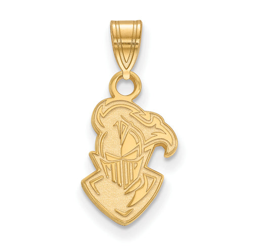 SS w/GP Knight Logo Furman University Small Pendant