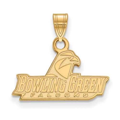 SS w/GP Small Bowling Green Falcon Pendant