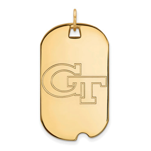 SS w/GP Georgia Institute of Technology Large Dog Tag