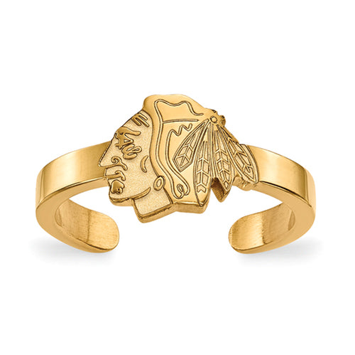 SS w/GP NHL Chicago Blackhawks Toe Ring