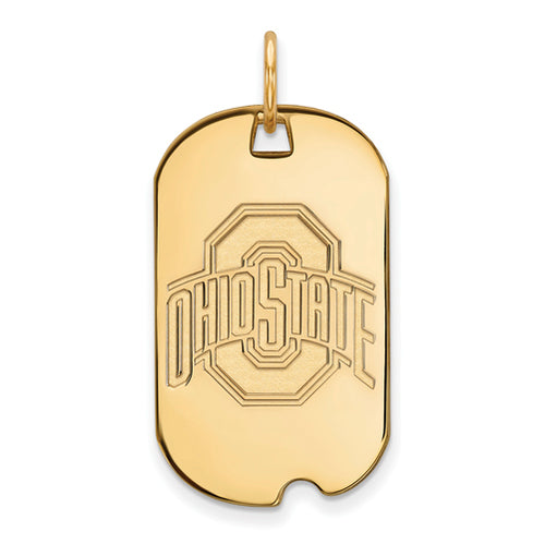 SS w/GP Ohio State U Small Buckeyes Logo Dog Tag