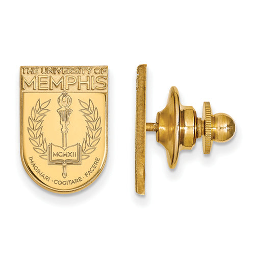 SS w/GP University of Memphis Crest Lapel Pin