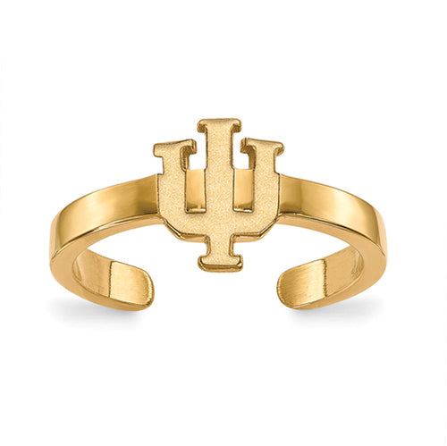 SS w/GP Indiana University Toe Ring