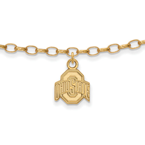 SS w/GP Ohio State U Buckeyes Logo Anklet