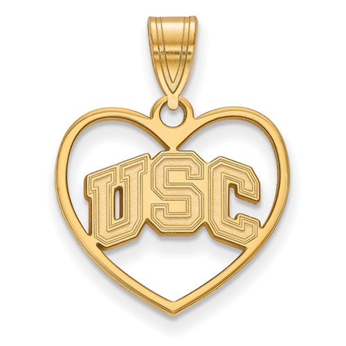 GP University of Southern California Pendant in Heart