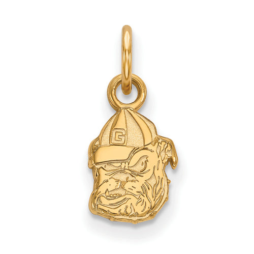 SS w/GP University of Georgia XS Bulldog Pendant