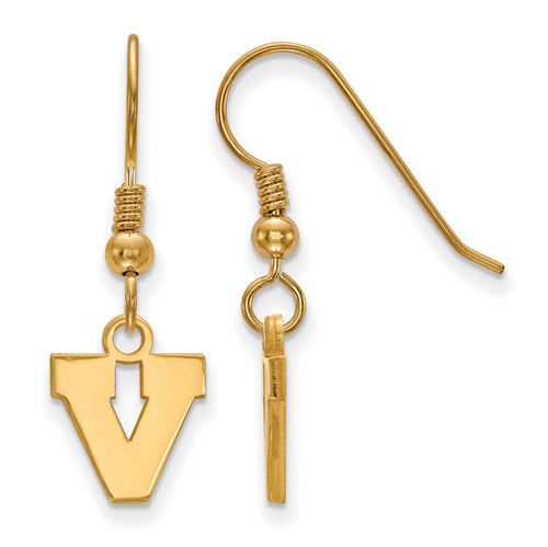 SS w/GP University of Virginia XS Dangle Earrings