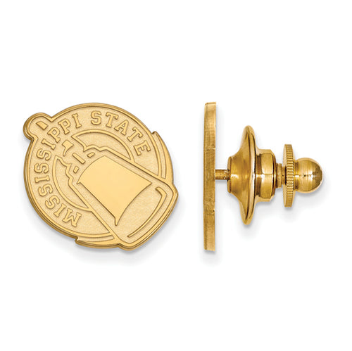 SS w/GP Miss St U Alt Logo Lapel Pin