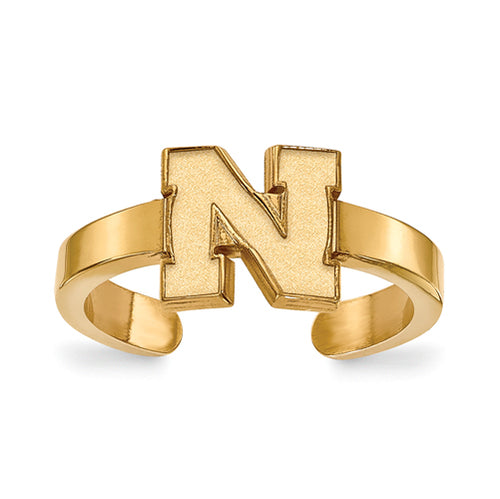 SS w/GP University of Nebraska Toe Ring