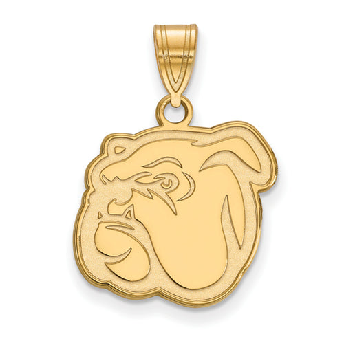 SS w/GP Miss St U Medium Bulldog Pendant