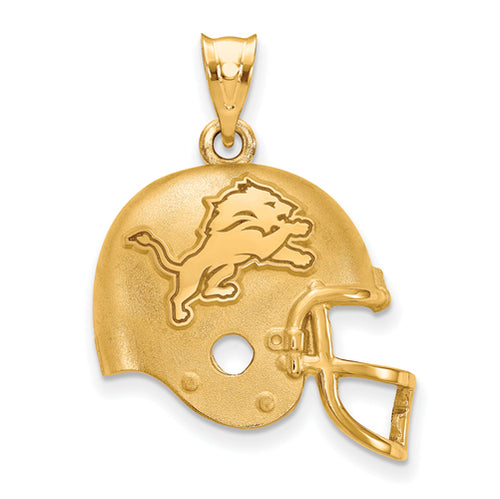SS Gold-plated  Detroit Lions Football Helmet Pendant