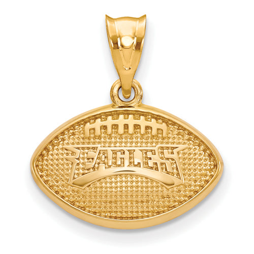 SS Gold-plated  Philadelphia Eagles Football Pendant