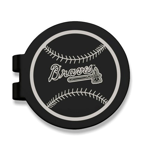 Atlanta Braves Black Prevail Engraved Money Clip