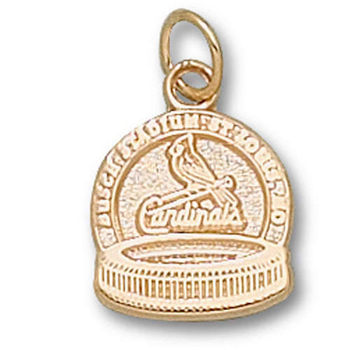 St Louis Cardinals Busch Stadium 14 kt Gold Pendant