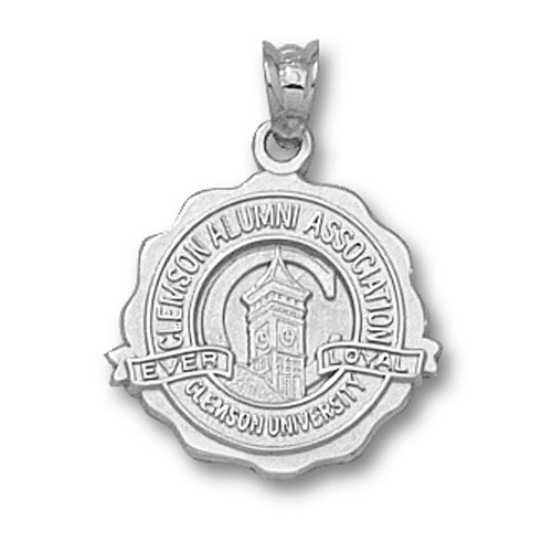 Clemson University Seal Silver Pendant