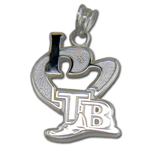 Tampa Bay Rays I Heart Logo Medium Pendant