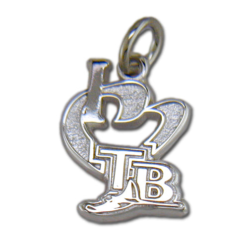 Tampa Bay Rays I Heart Logo Small Pendant