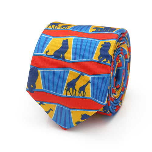 Lion King Animals Big Boys Tie