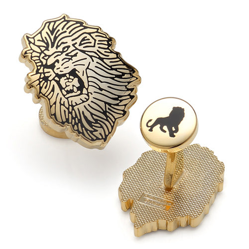 Lion King Pair Gold Cufflinks