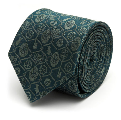 Green Nutcracker Icons Men's Tie