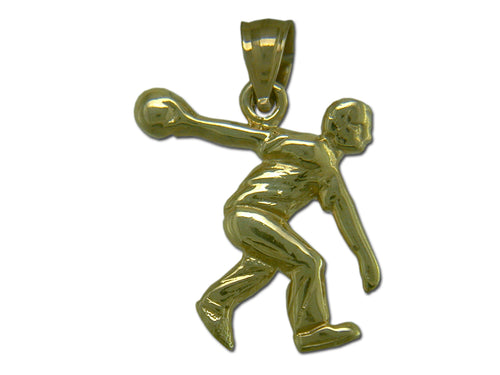 Bowler 14 kt gold Medium Pendant