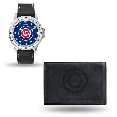 MLB Chicago Cubs Leather Watch/Wallet Set by Rico Industries