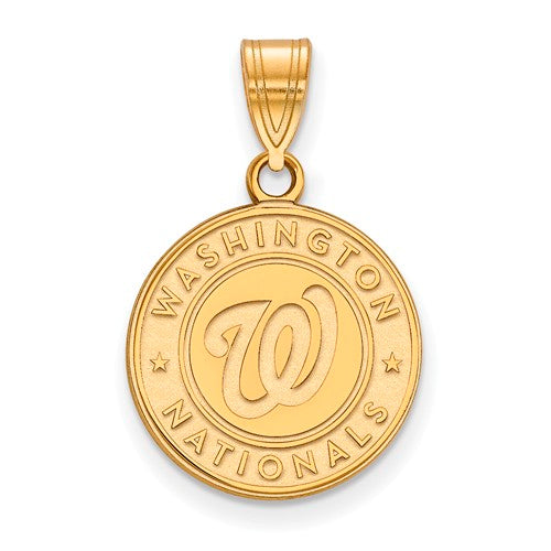 SS w/GP MLB  Washington Nationals Medium Logo Pendant