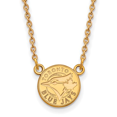 SS w/GP MLB  Toronto Blue Jays Small Logo Pendant w/Necklace