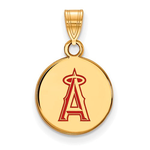 SS w/GP MLB  Los Angeles Angels Small Enamel Disc Pendant