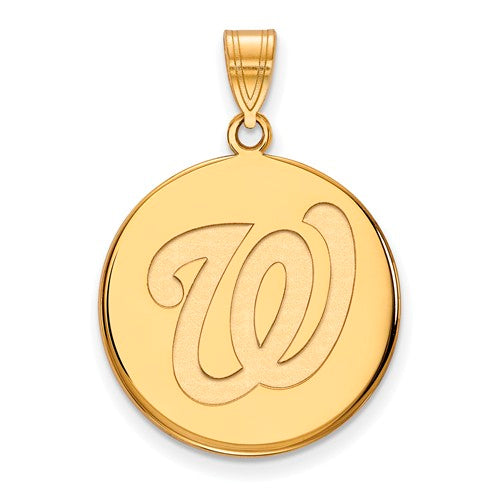 SS w/GP MLB  Washington Nationals Large Disc Pendant