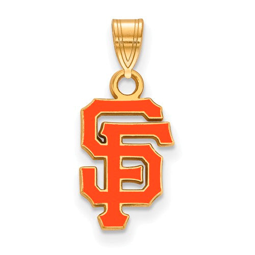 SS w/GP MLB  San Francisco Giants Small Enamel Pendant