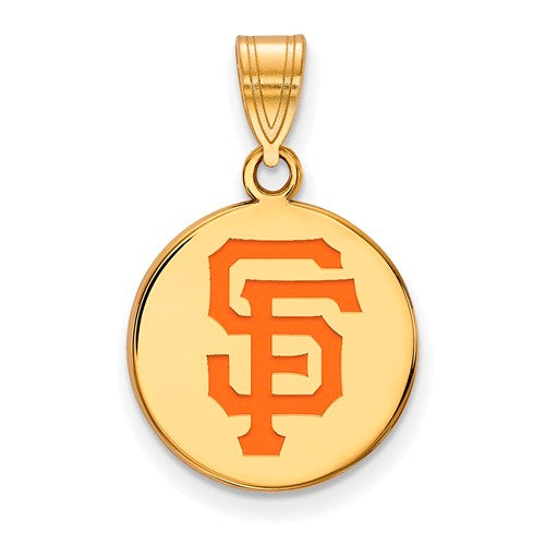 SS w/GP MLB  San Francisco Giants Medium Enamel Disc Pendant