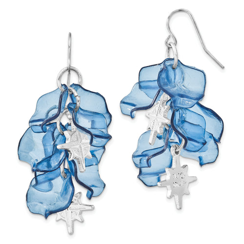 MLB Seattle Mariners Silver-tone Celebration Dangle Earrings