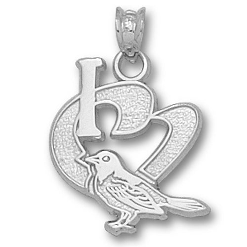 Baltimore Orioles I Heart Logo Pendant