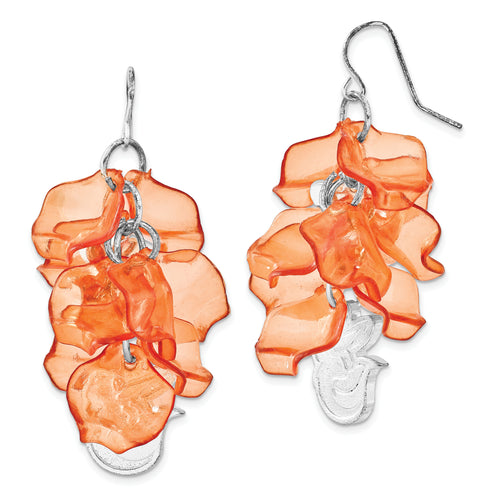 MLB Baltimore Orioles Silver-tone Celebration Dangle Earrings