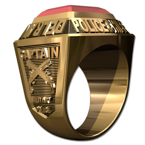 Mens Championship Style Police Ring -  Type I