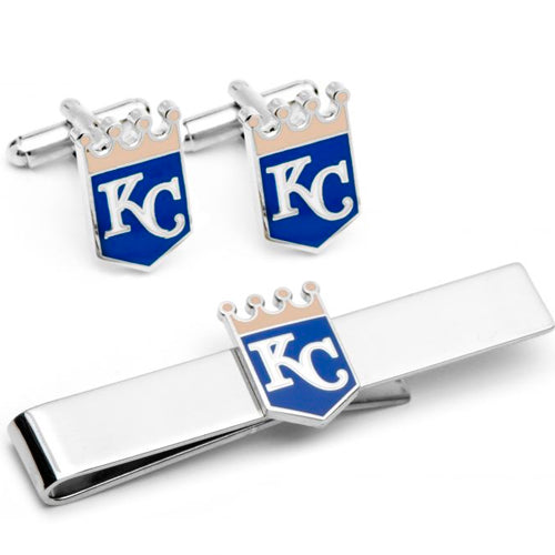 Kansas City Royals Cufflinks and Tie Bar Gift Set