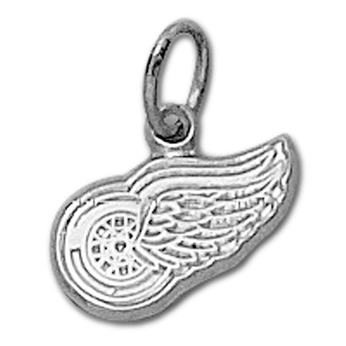 Detroit Red Wings Logo Small Silver Pendant