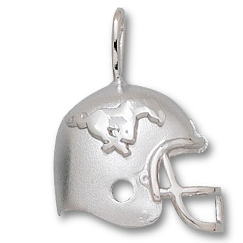 Southern Methodist Univ PONY HELMET Silver Pendant