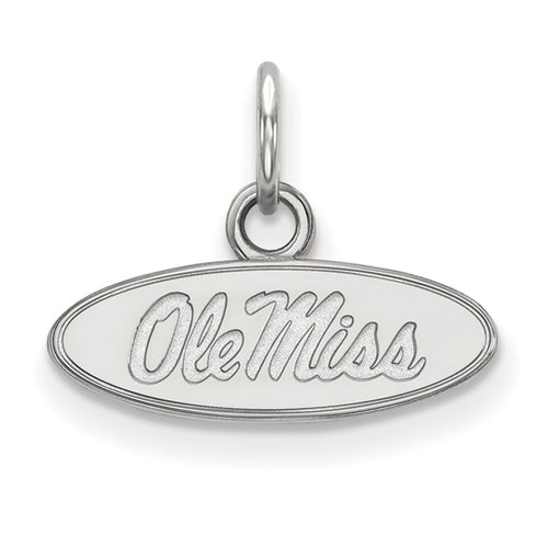 10kw University  of Mississippi XS Oval Ole Miss Pendant