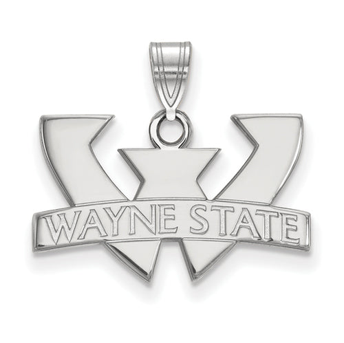 SS Wayne State University Small "WAYNE STATE" Logo Pendant