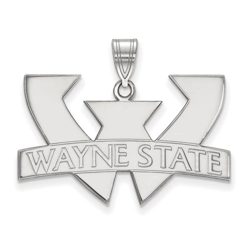 SS Wayne State University Large "WAYNE STATE" Logo Pendant