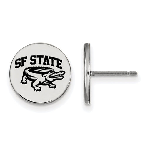 SS San Francisco State U Small Enamel Disc Earrings