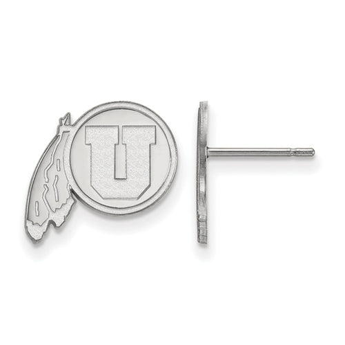 14kw University of Utah Small Post Earrings