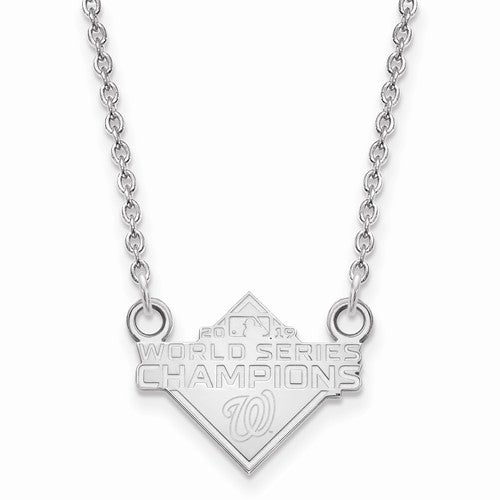 SS 2019 World Series Champions Washington Nationals Small Pendant with Necklace