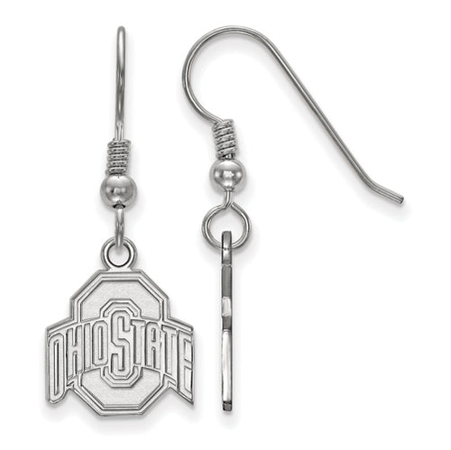 SS Ohio State U Small Buckeyes Logo Dangle Earrings