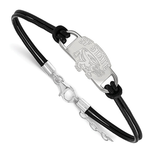 SS San Francisco State University Leather Bracelet