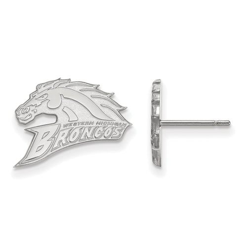 SS Western Michigan University Small Post Broncos Earrings