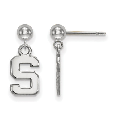 SS Michigan State University Earrings Dangle Ball