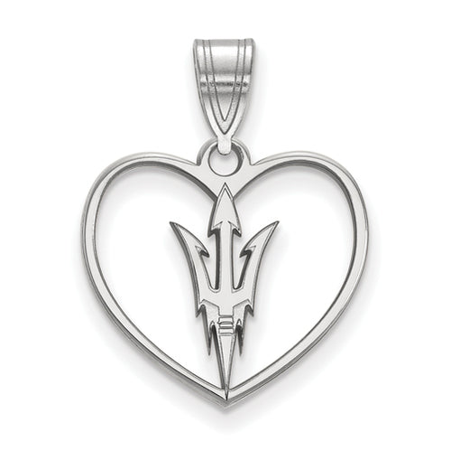 SS Arizona State University Pendant in Heart